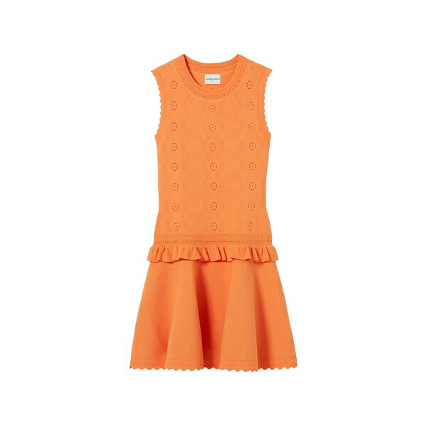 クローディピエルロ レディース 衣裳 トップス Ruffled-hem mini dress Orange