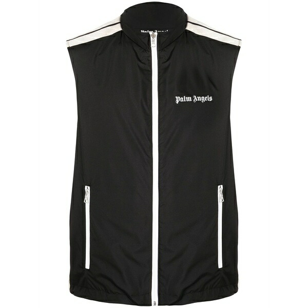 パーム・エンジェルス メンズ 上衣＆上衣 アウター Logo-print zip-front jacket Black