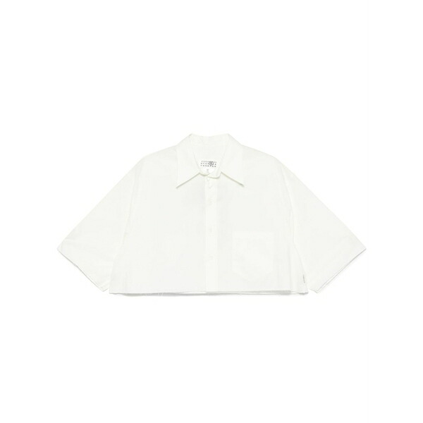 マルタンマルジェラ レディース プルオーバー トップス Cropped shirt White