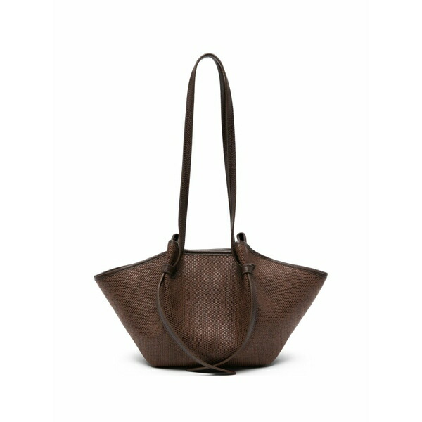 ユゼフィ レディース ショルダーバッグ 御徒面子 Mochi woven-effect shoulder bag Brown