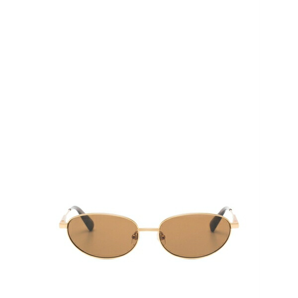 ジャクエムス メンズ サングラス・アイウェア 付属物 Oval-frame sunglasses Gold