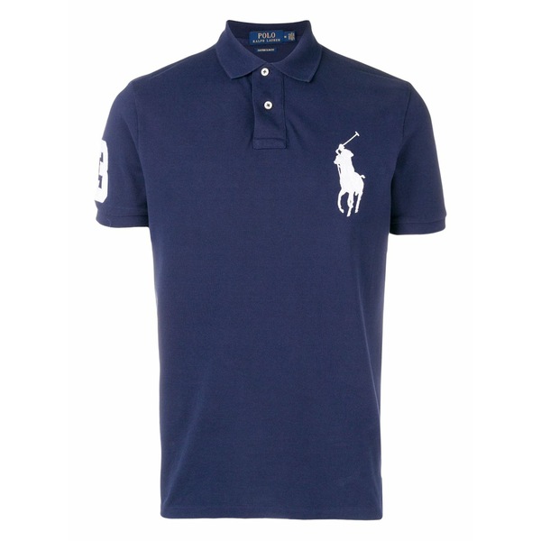 ラルフローレン メンズ スポーツシャツ トップス Logo-print polo shirt Blue