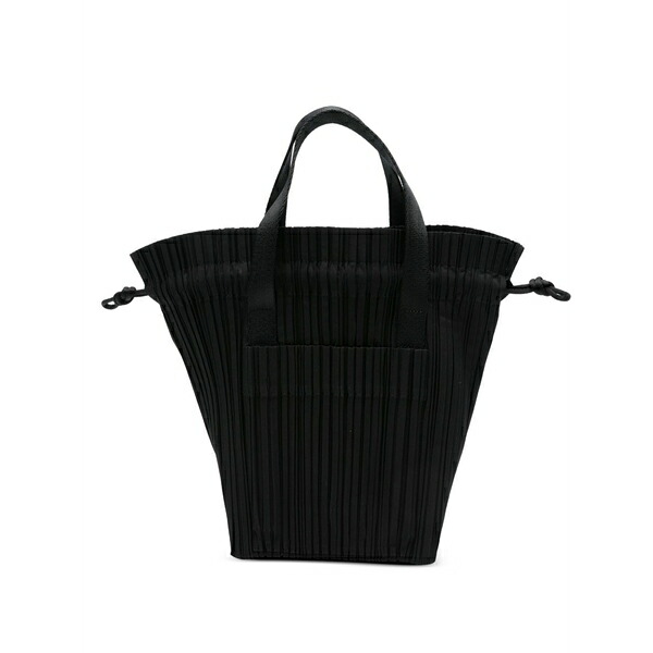 筋目 プリーズ イッセイ ミヤケ レディース トートバッグ 御徒面子 Pleated tote bag Black
