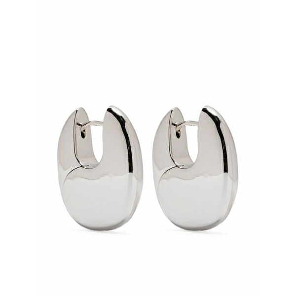 トムウッド メンズ ピアス・イヤリング アクセサリー Medium pebble sterling-silver earrings Silver|asty