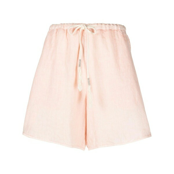 ファビアナ フィリッピ レディース 心地よいズボン下 ボトムス Drawstring linen shorts Pink