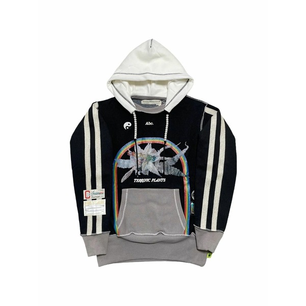 アドバイザリー ゲーム盤 クリスタルズ メンズ パーカー・スウェットシャツ アウター Graphic-print panelled hoodie Black