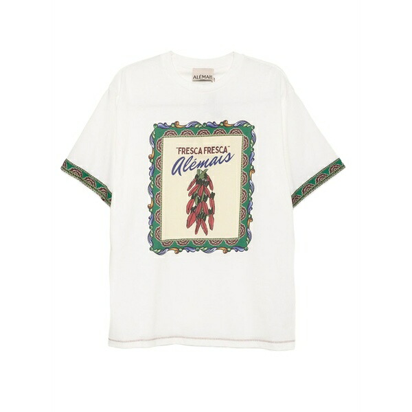 アレメ レディース プルオーバー トップス Katerina chilli t-shirt White
