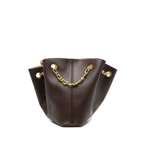 ナヌーシュカ レディース トートバッグ 御徒面子 Chain-link top-handle tote Brown