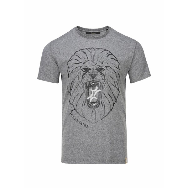 ビリオネア メンズ プルオーバー トップス Lion printed t-shirt Grey