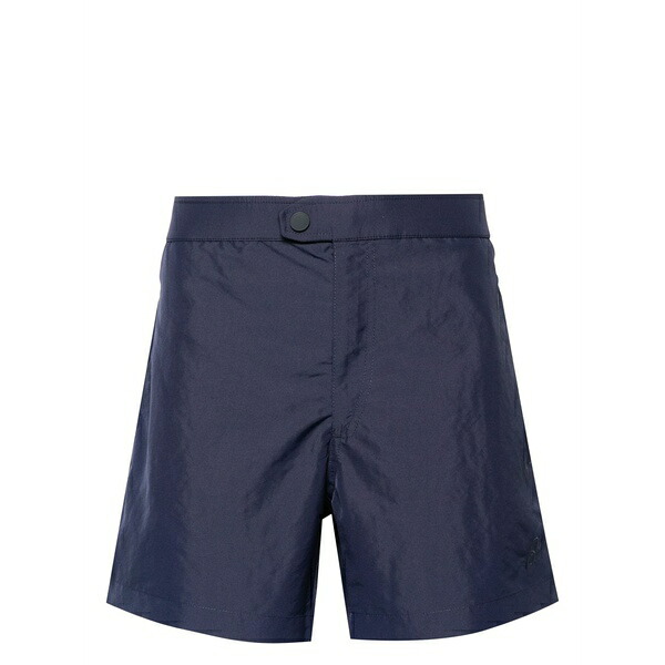 ブリオーニ メンズ 心地よいズボン下 ボトムス Zip-up swim shorts Blue