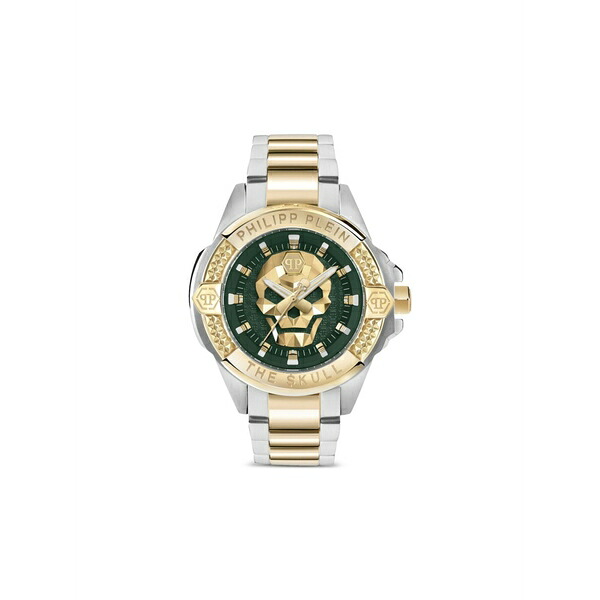 フィリップ飾り気の無い メンズ ウオッチ 添え物 The $kull 44粍 watch Green