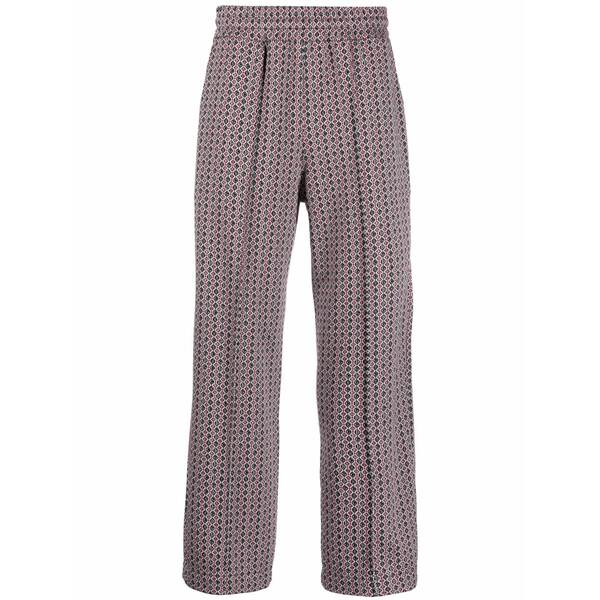 ジーシーディーエス メンズ 心地よいズボン下 ボトムス Logo-jacquard track pants Red
