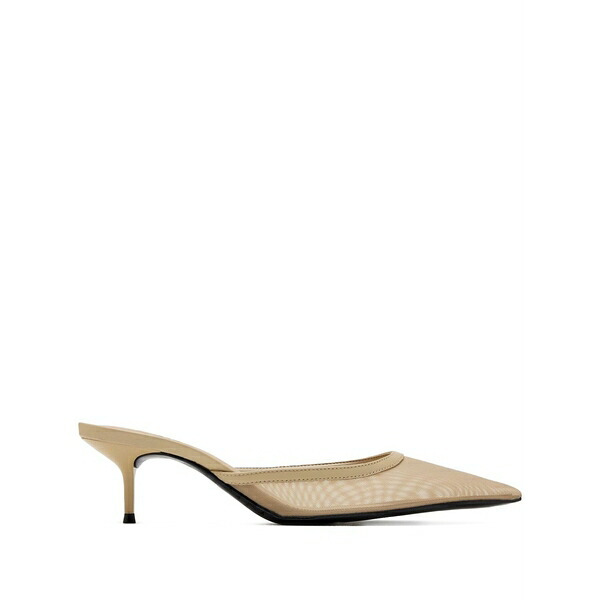 シュッツ レディース サンダル シューズ Pointed-toe mesh mules Neutrals