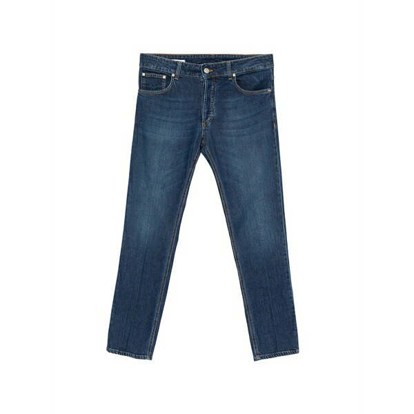 アントレ 意中の女 メンズ ジーンズズボン下 ボトムス Faded straight-leg jeans Blue