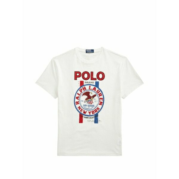 ラルフローレン メンズ ティーシャツ トップス Logo-print cotton t-shirt White