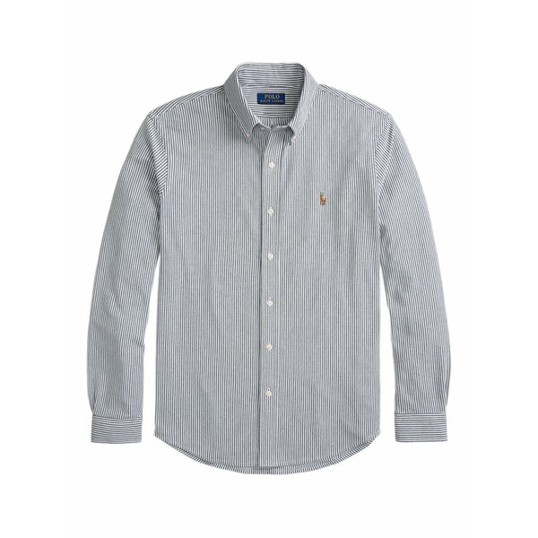 ラルフローレン メンズ ティーシャツ トップス Striped button-up shirt Blue