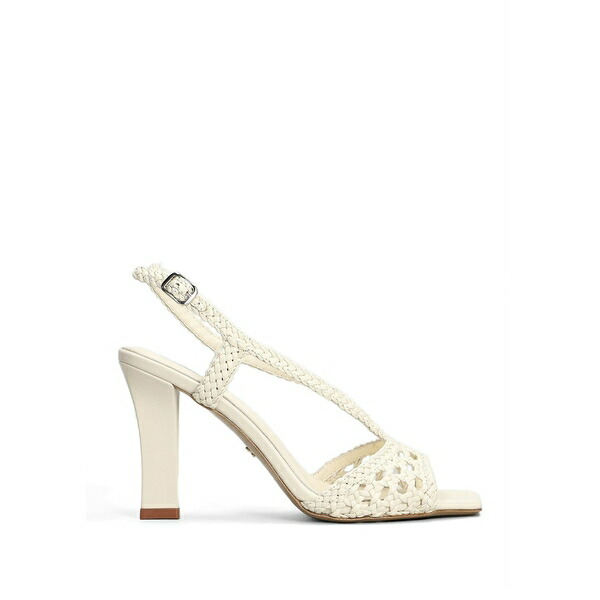 ローラはりつけ台 レディース サンダル シューズ Tabata braided slingback sandals White
