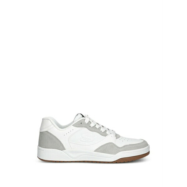 スケッチャーズ メンズ スニーカー シューズ Perforated panelled sneakers White