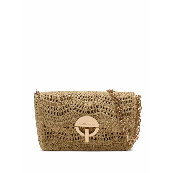 ヴァネッサ ブリューノ レディース ショルダーバッグ 御徒面子 Moon moyen chain crossbody bag Neutrals
