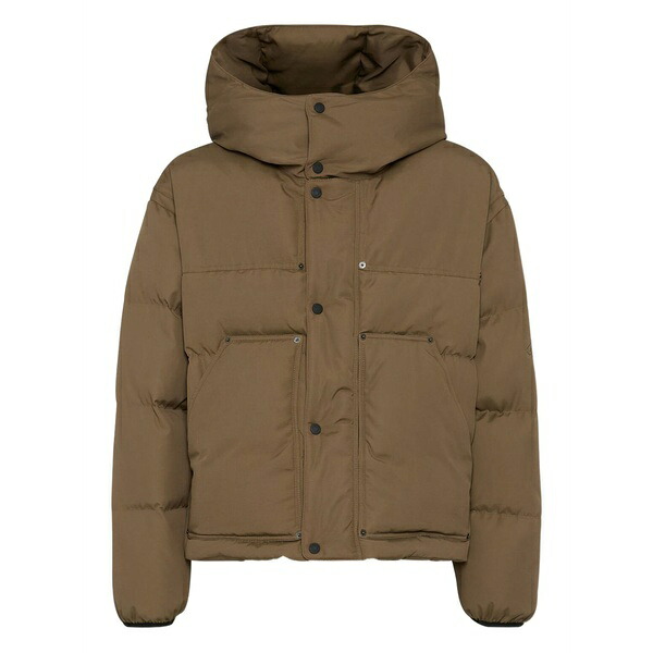 ディースクエアード メンズ 上衣＆上衣 アウター Icon new generation utility hooded puffer jacket Brown
