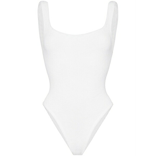 フンザ・ジー レディース 衣装 トップス Scoop neck swimsuit White