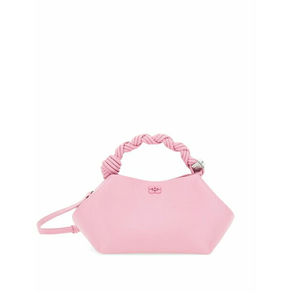 ガニー レディース ショルダーバッグ 御徒面子 Mini bou braided-handle shoulder bag Pink