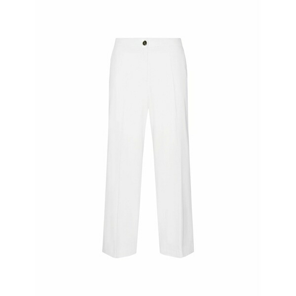 エレナ 食用粉 レディース 心地好いズボン下 ボトムス Gabardine trousers White