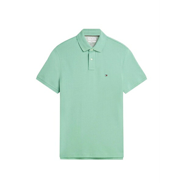 トミー ヒルフィガー メンズ スポーツシャツ トップス Logo-embroidered polo shirt Green