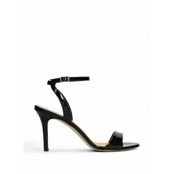 ザ・セラー レディース サンダル シューズ Patent-finish ankle-strap sandals Black