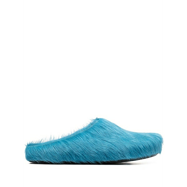 マルニ メンズ サンダル シューズ Fussbet sabot calf-hair mules Blue