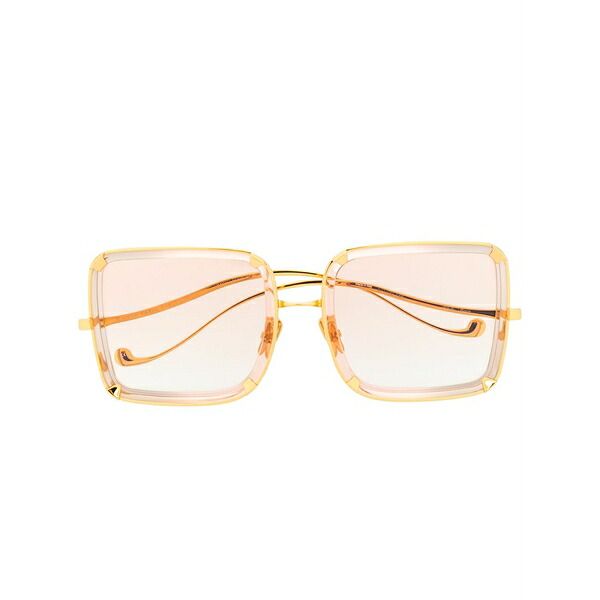 アンナカリンカールソン メンズ サングラス・アイウェア 添え物 Oversized frame sunglasses  Gold