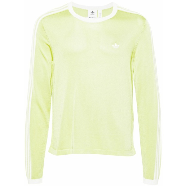 アディダス レディース 編み物\u0026ティーシャツ アウター X wales bonner fine-knit top Green