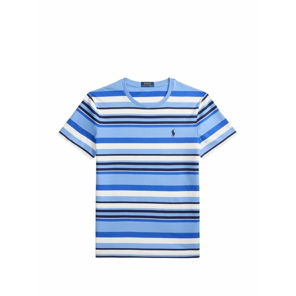 ラルフローレン メンズ ティーシャツ トップス Striped logo t-shirt Blue