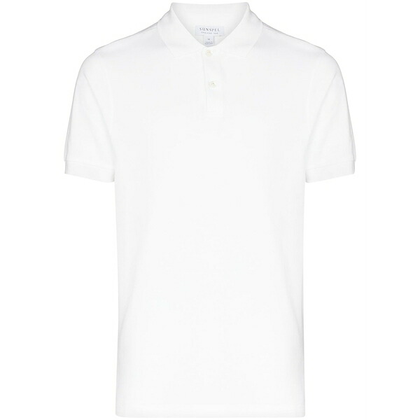 サンスペル メンズ スポーツシャツ トップス Short sleeve polo top White