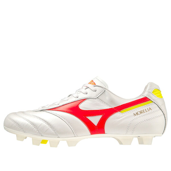 Mizuno ミズノ メンズ スニーカー  【Mizuno Morelia II \u0027White Red\u0027 P1GA230164】  大きさ US_8.5(26.5糎)