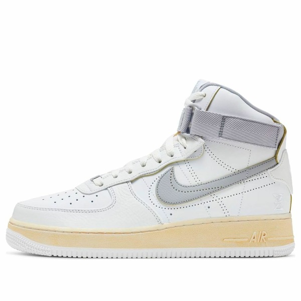 Nike ナイキ メンズ スニーカー 【Nike Air Force 1 High '07 Premium 'White Wolf Grey' DV4245-101】 サイズ US_12(30.0cm)|asty