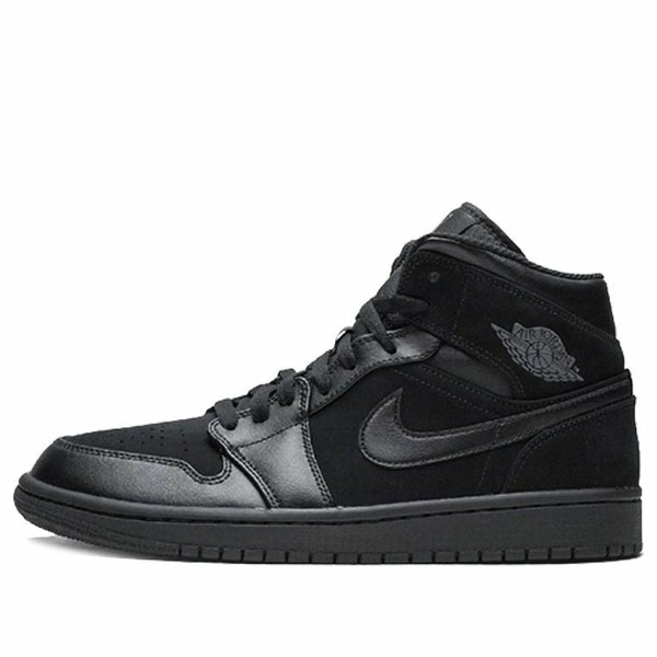 Jordan ジョーダン メンズ スニーカー 【Air Jordan 1 Mid 'Triple Black 2018' 554724-050】 サイズ US_11(29.0cm)｜asty