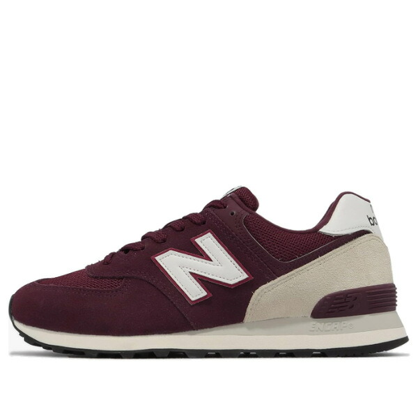 New Balance ニュー平衡にする メンズ スニーカー  【New Balance 574 \u0027Maroon White\u0027 U574AW2】  大きさ US_6.5(24.5糎)