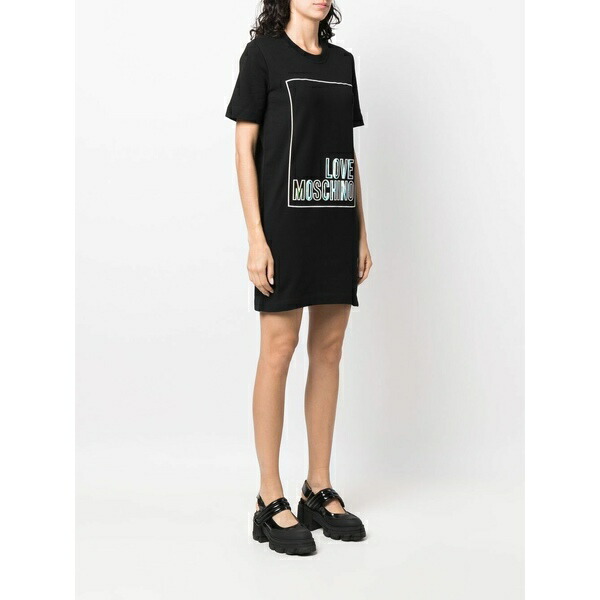 正規品 モスキーノ トップス ロゴ Tシャツワンピース -:asty レディース ワンピース 超激得人気