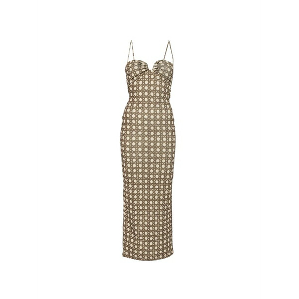 ナヌーシュカ レディース 衣裳 トップス Polka-dot draped maxi dress Neutrals