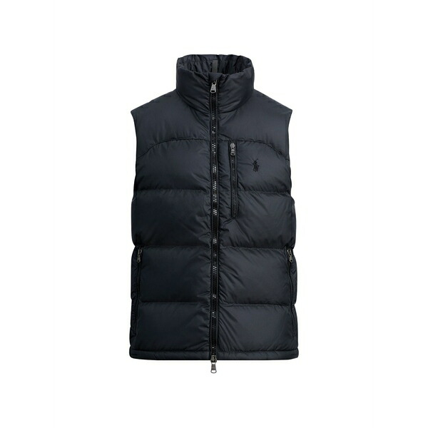ラルフローレン メンズ 上衣＆上衣 アウター Zip-up quilted gilet Black