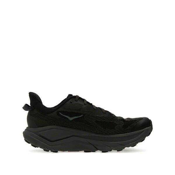 ホカオネオネ メンズ スニーカー シューズ Challenger 8 logo-print sneakers Black