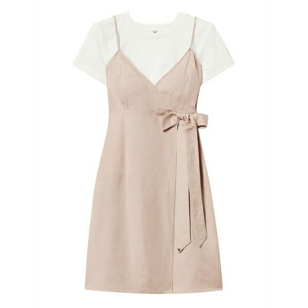 ツイン書き割り レディース 衣裳 トップス Layered dress Neutrals