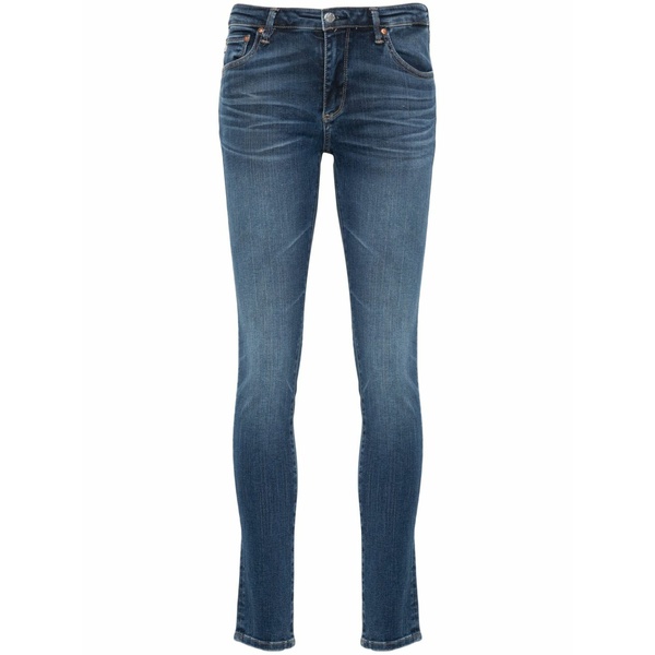 エージーデニム レディース ジーンズズボン下 ボトムス Low-rise skinny jeans Blue