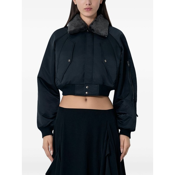 リミフー レディース 上衣＆上衣 アウター Collar snap-button jacket Black
