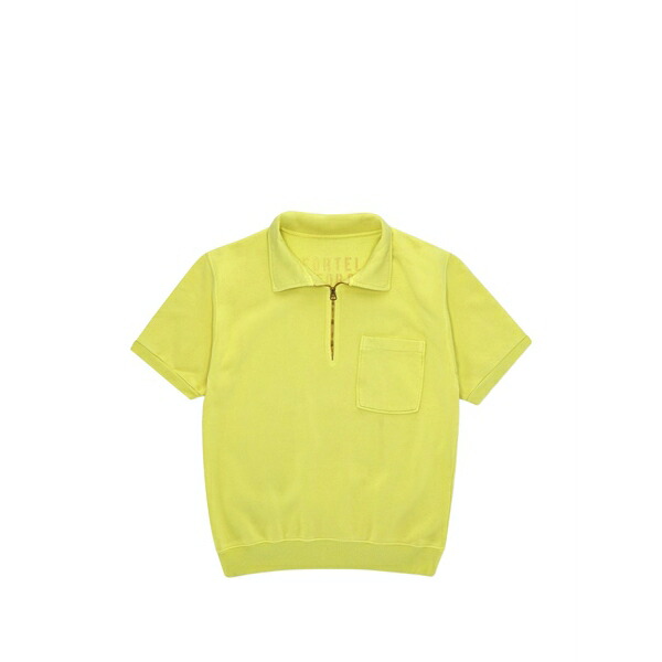 フォルテラ メンズ スポーツシャツ トップス Yalepm zip pocket polo shirt Yellow