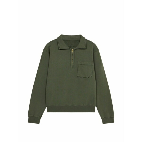 フォルテラ メンズ パーカー・スウェットシャツ アウター Yale zip pocket sweatshirt Green