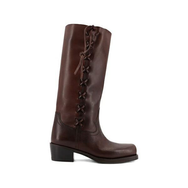 光の都市一つ星の州 レディース ブーツ シューズ Lace-up boots Brown