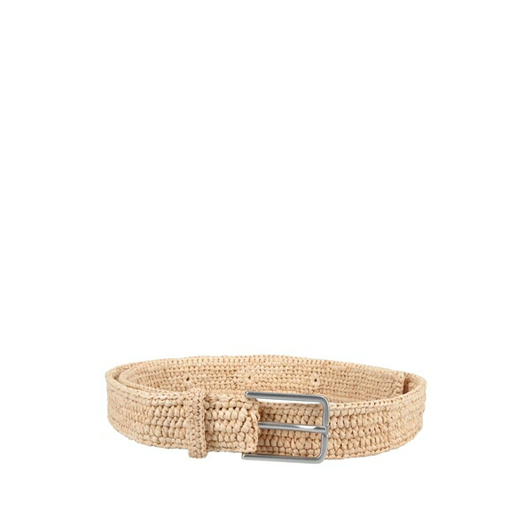 棲み家 稲荷 メンズ 三尺帯 添え物 Woven-raffia belt Neutrals