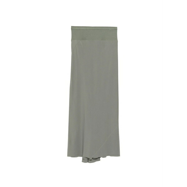 リックオウエンス レディース スコート ボトムス Puddle hem fitted skirt Green